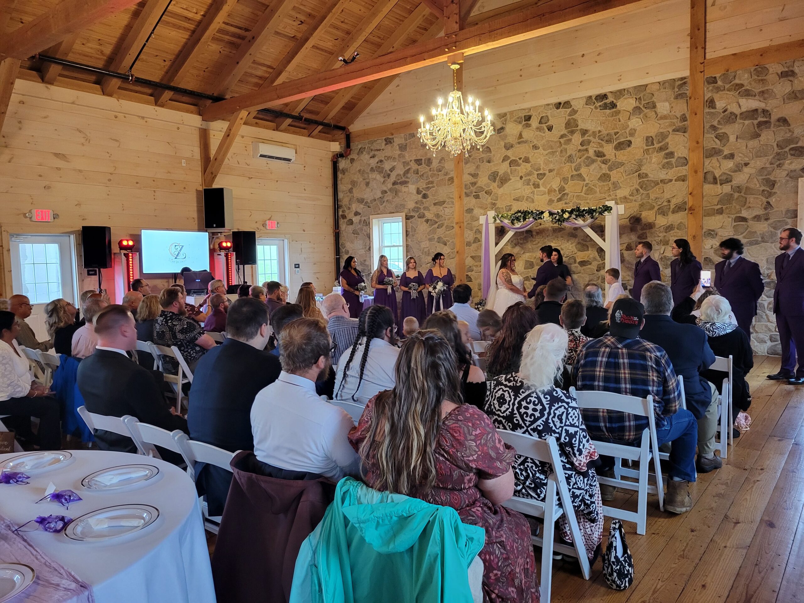 Wedding of Courtney & Zack at Promise Farm with DJ Rob